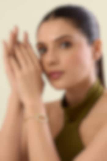 Gold Plated Synthetic Stone Cuff by Isharya at Pernia's Pop Up Shop