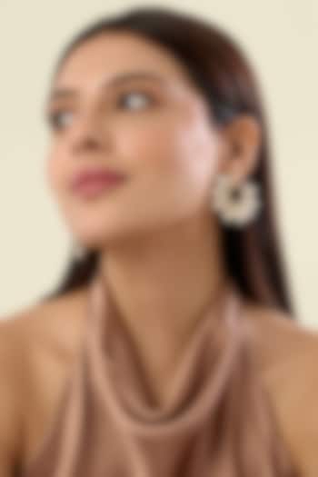 Gold Plated Pearl Hoop Earrings by Isharya at Pernia's Pop Up Shop