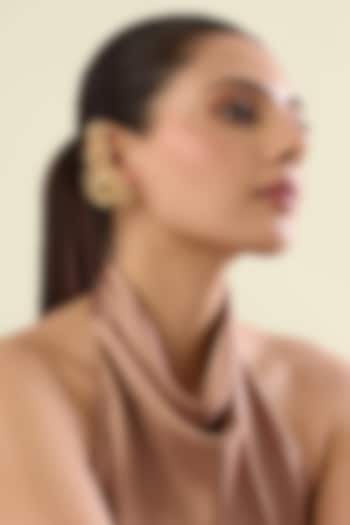 Gold Plated Statement Leaf Earrings by Isharya at Pernia's Pop Up Shop