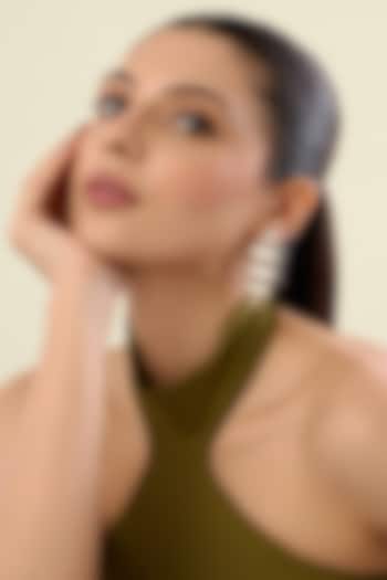 Gold Plated Mirror Earrings by Isharya at Pernia's Pop Up Shop