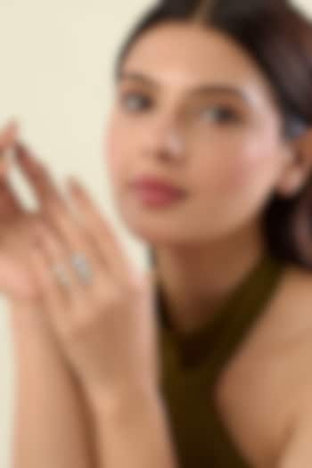 Gold Plated Mirror Front Open Ring by Isharya at Pernia's Pop Up Shop