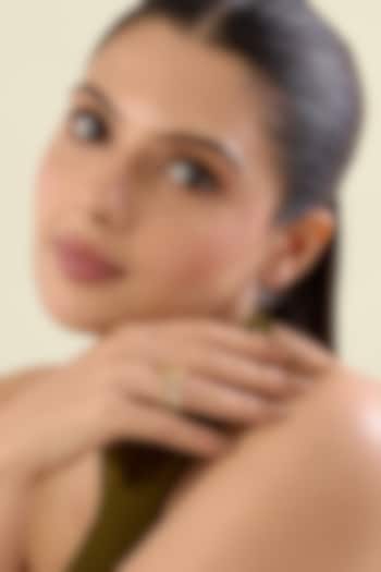 Gold Plated Synthetic Stone Stackable Ring by Isharya at Pernia's Pop Up Shop