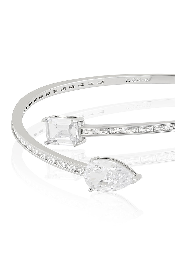 White Rhodium Finish Diamante Necklace by Isharya at Pernia's Pop Up Shop