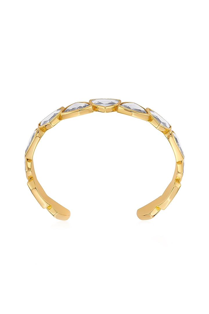 Gold Finish Brass Cuff by Isharya at Pernia's Pop Up Shop