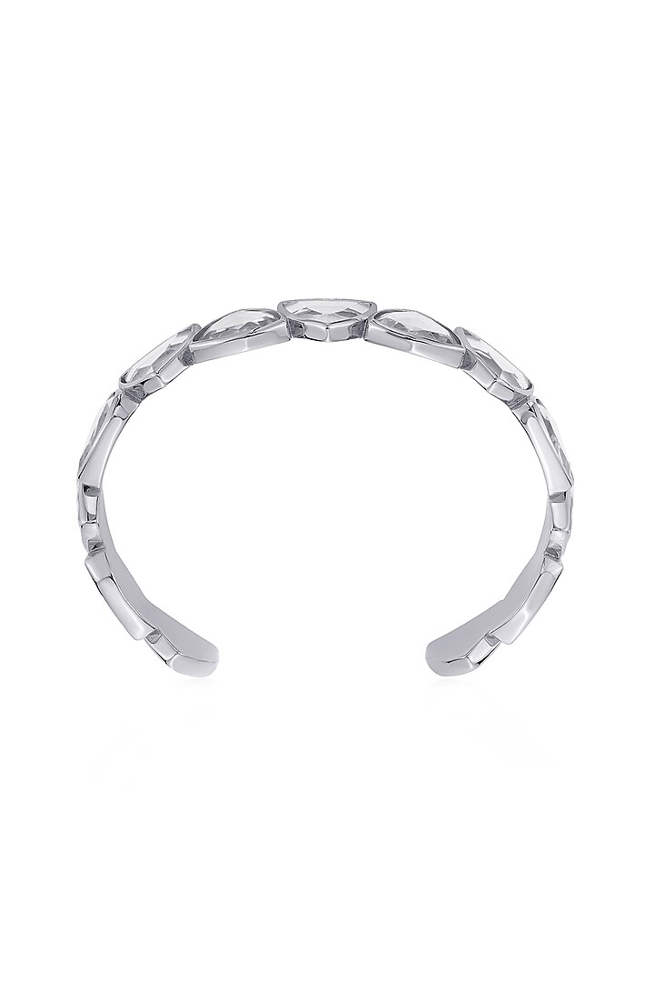 White Finish Mirror Cuff by Isharya at Pernia's Pop Up Shop