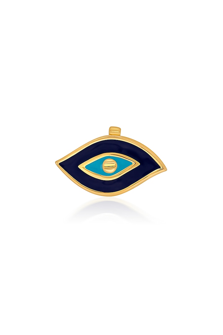 Gold Plated Evil Eye Cyan Charm by Isharya