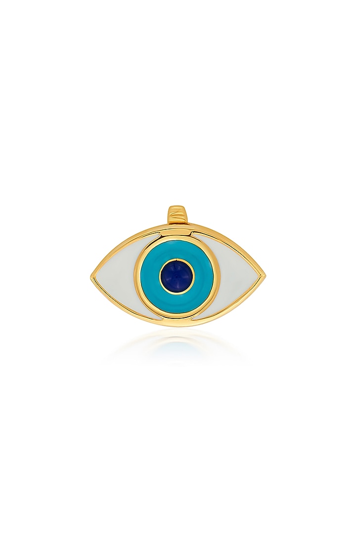 Gold Plated Evil Eye Iris Charm by Isharya at Pernia's Pop Up Shop
