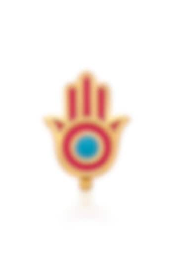 Gold Plated Hamsa Rose Charm by Isharya at Pernia's Pop Up Shop