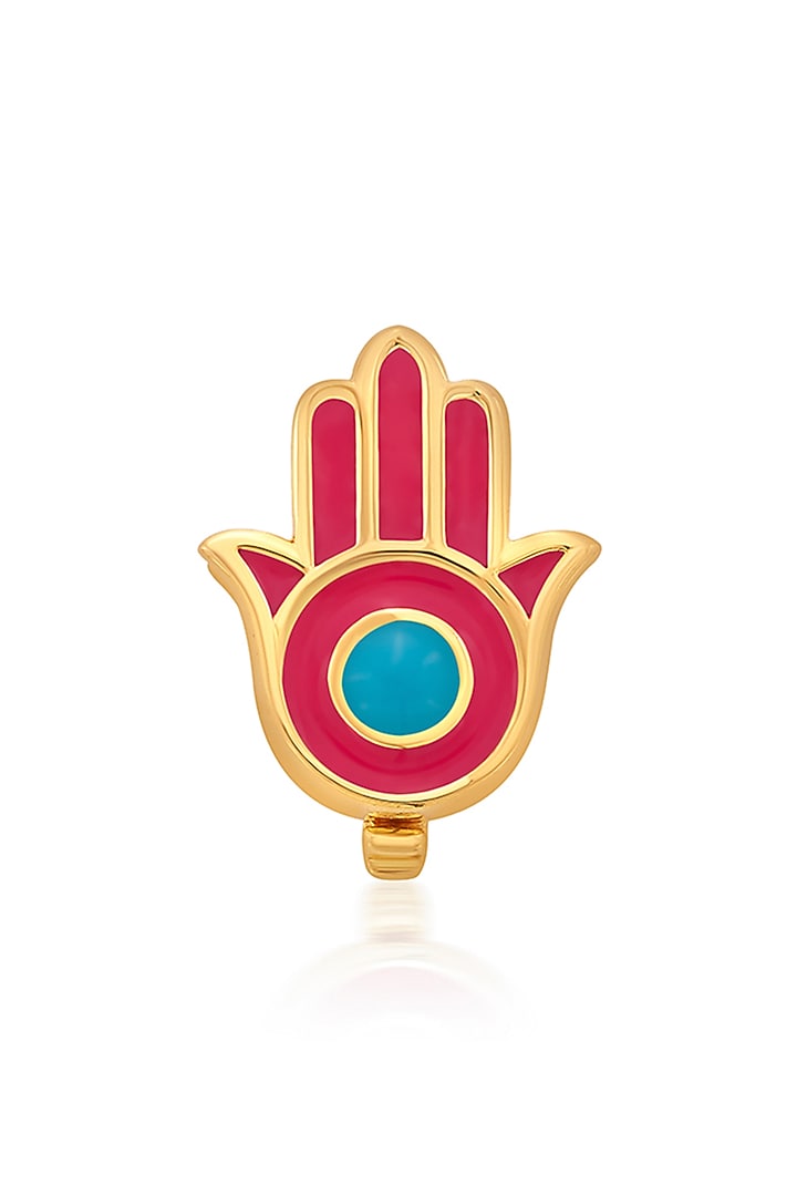 Gold Plated Hamsa Rose Charm by Isharya at Pernia's Pop Up Shop