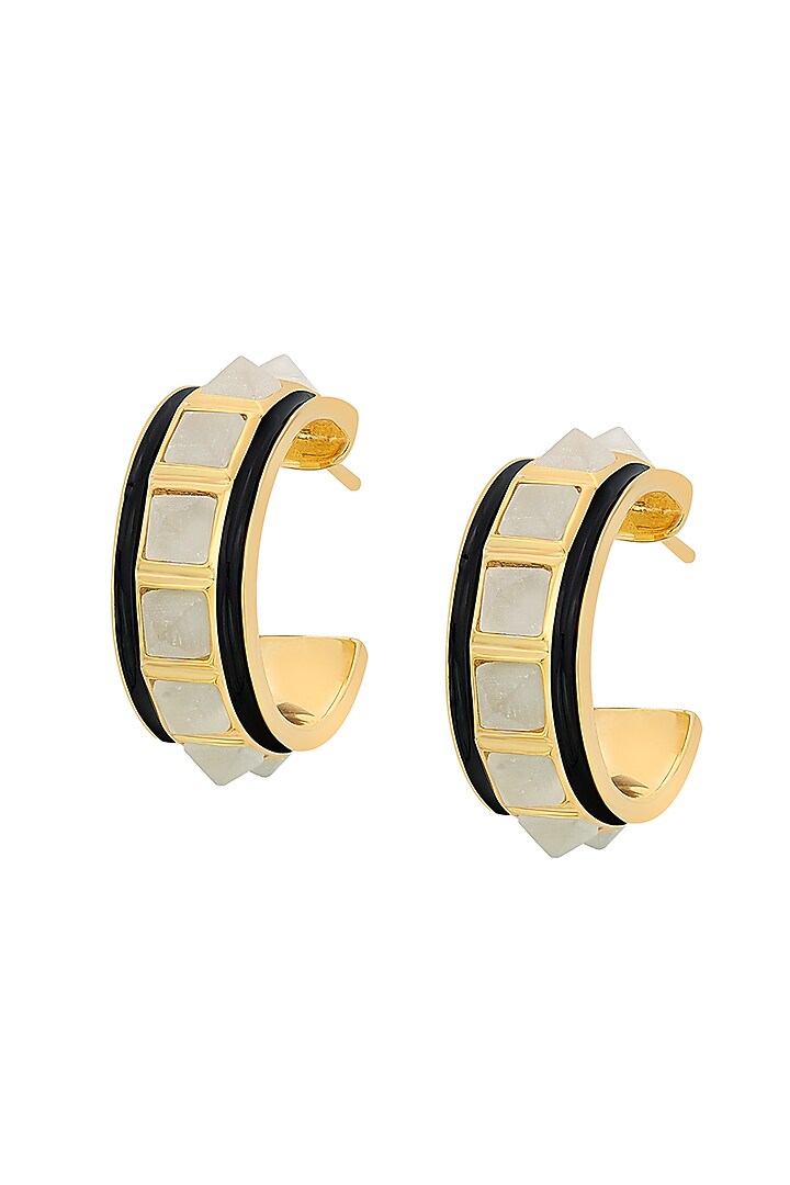 Gold Plated Mini Hoop Earrings by Isharya at Pernia's Pop Up Shop