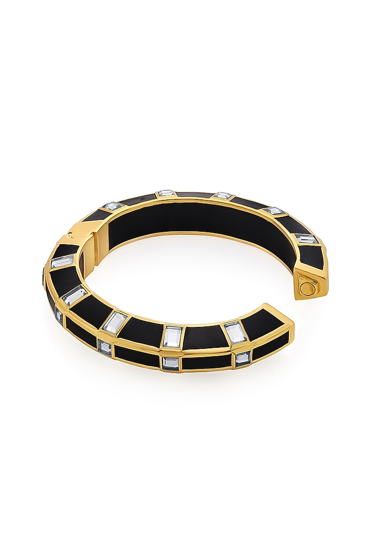 Gold Finish Mirror Bangle by Isharya at Pernia's Pop Up Shop