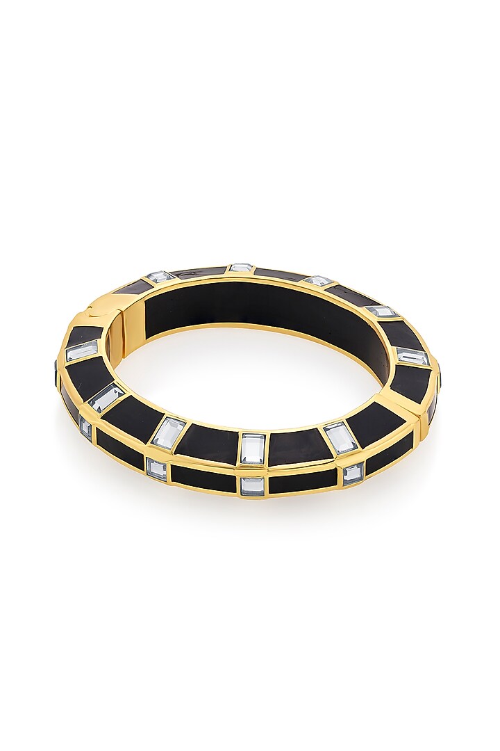Gold Finish Mirror Bangle by Isharya at Pernia's Pop Up Shop