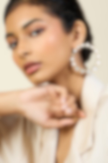 Gold Plated Mirror Stud Earrings by Isharya at Pernia's Pop Up Shop