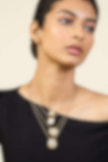 Gold Plated Mirror Layered Necklace by Isharya at Pernia's Pop Up Shop