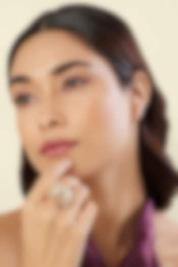 Gold Plated Crystal Zirconia Ring by Isharya at Pernia's Pop Up Shop