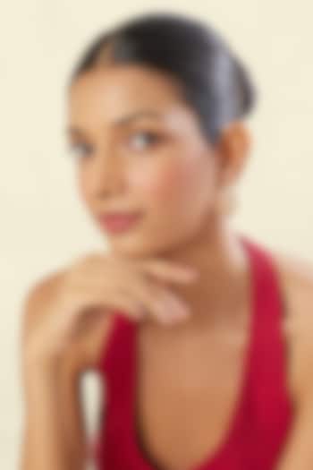 Gold Plated Crystal Zirconia & Mirror Hoop Earrings by Isharya at Pernia's Pop Up Shop