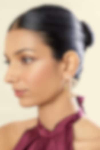 Gold Plated Mirror Hoop Earrings by Isharya at Pernia's Pop Up Shop