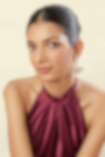 Gold Plated Mirror Chandbali Earrings by Isharya at Pernia's Pop Up Shop