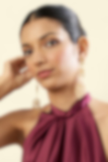 Gold Plated Filigree Dangler Earrings by Isharya at Pernia's Pop Up Shop