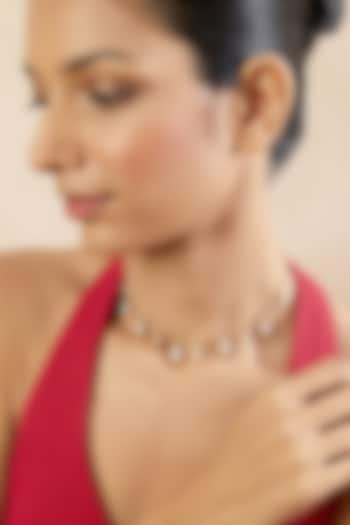 Gold Plated Hand-Cut Mirror Filigree Charm Necklace by Isharya at Pernia's Pop Up Shop