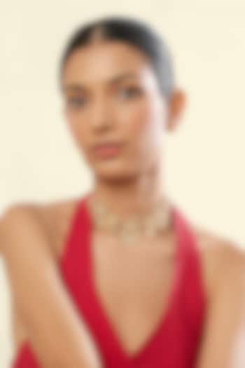 Gold Plated Filigree Choker Necklace by Isharya at Pernia's Pop Up Shop