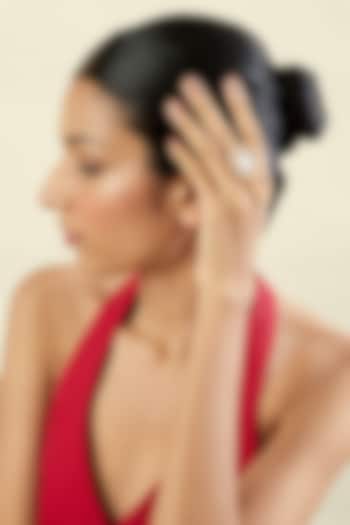 Gold Plated Hand-Cut Mirror Filigree Ring by Isharya at Pernia's Pop Up Shop