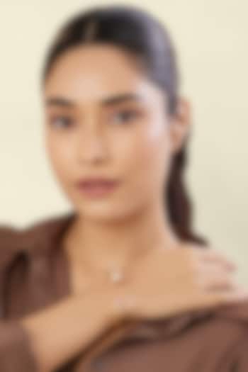 Gold Plated Crystal Zircon & Cabochon Cuff Bracelet by Isharya at Pernia's Pop Up Shop