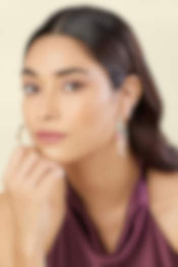 Gold Plated Multi-Colored Gem Stone Hoop Earrings by Isharya at Pernia's Pop Up Shop