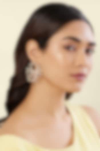 Gold Plated Multi-Colored Crystal Zircon Dangler Earrings by Isharya at Pernia's Pop Up Shop