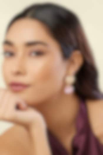 Gold Plated Crystal Zirconia Dangler Earrings by Isharya at Pernia's Pop Up Shop