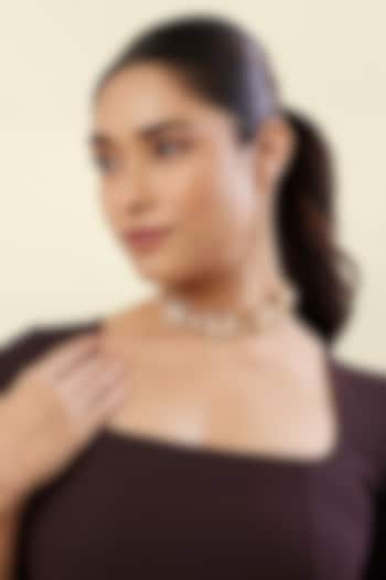 Gold Plated Crystal Zirconia Necklace by Isharya at Pernia's Pop Up Shop