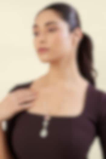 Gold Plated Multi-Colored Crystal Zirconia Y Necklace by Isharya at Pernia's Pop Up Shop