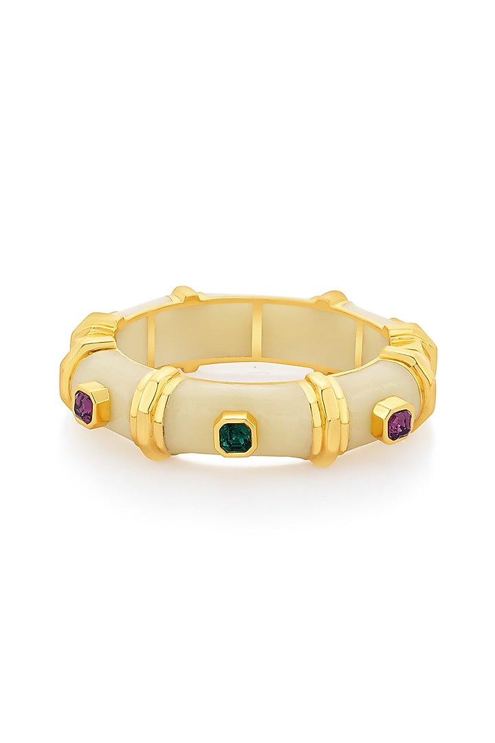 Gold Finish Resin Bangle by Isharya at Pernia's Pop Up Shop
