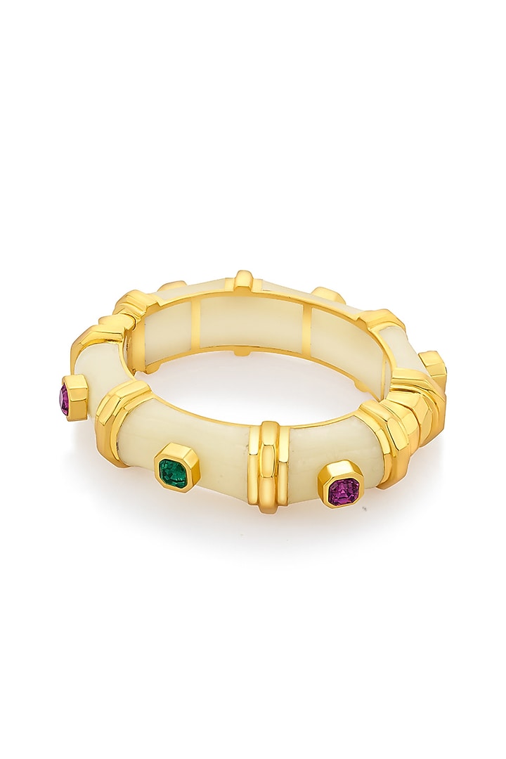 Gold Finish Resin Bangle by Isharya at Pernia's Pop Up Shop