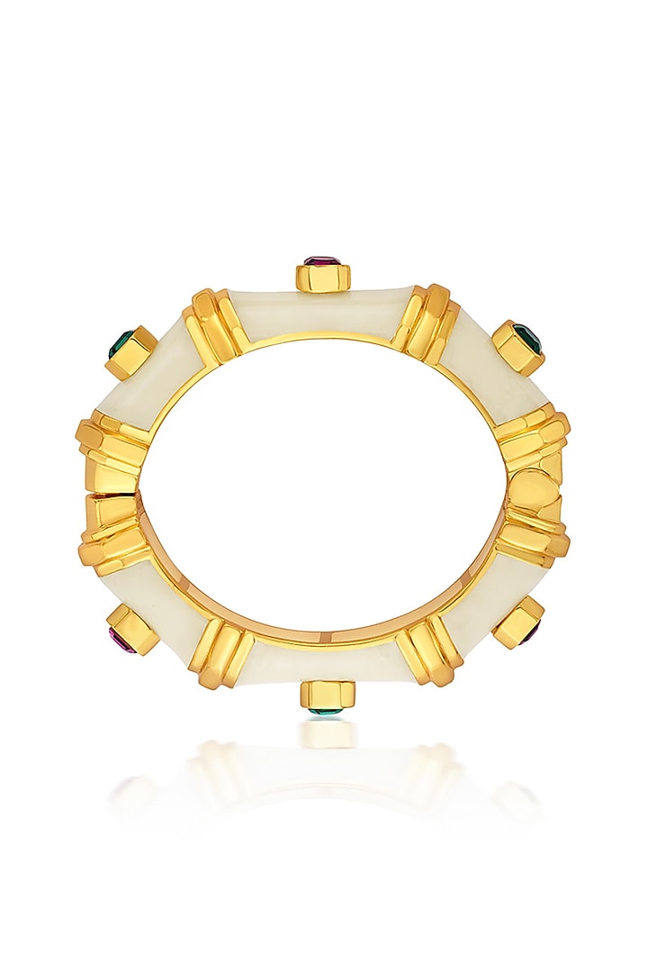 Gold Finish Resin Bangle by Isharya at Pernia's Pop Up Shop