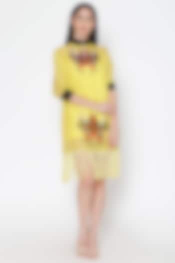 Yellow Organza Dress by Ishreen kaur