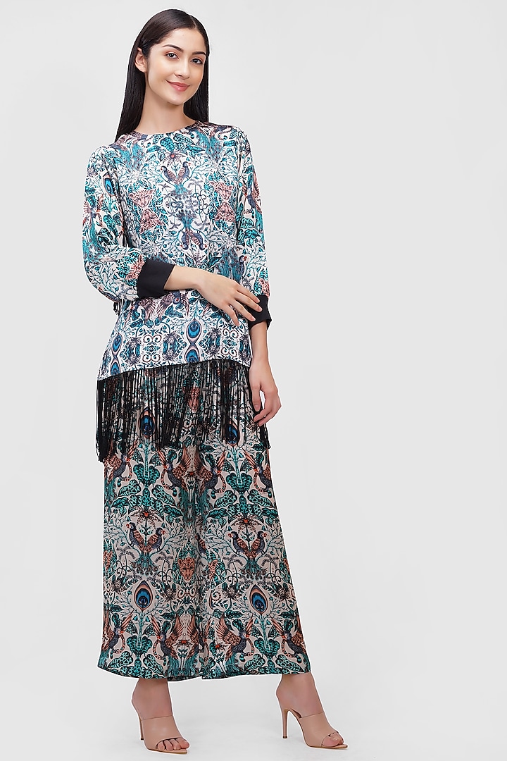 Multi-Colored Printed Tunic Set by Ishreen kaur at Pernia's Pop Up Shop