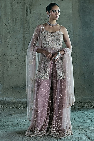 light pink sharara dress 12 Pink sharara ideas