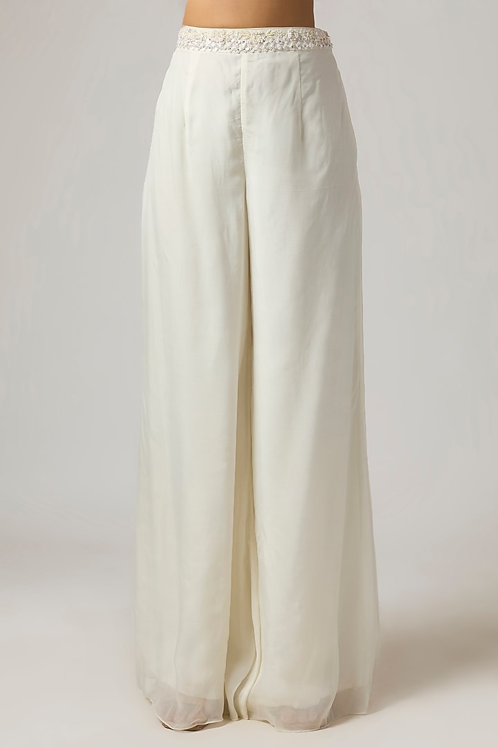 Ivory Net Jacket Set by ISTYA at Pernia's Pop Up Shop