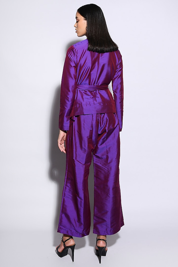 Purple Silk Co-Ord Set by Itara An Another at Pernia's Pop Up Shop