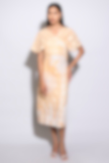 Beige Silk Dress by Itara An Another