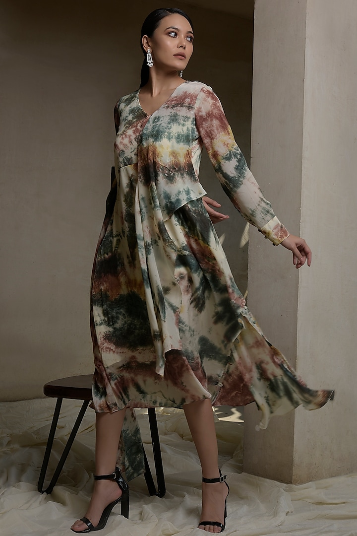 Multicolored Tie-Dye Dress by Itara An Another at Pernia's Pop Up Shop