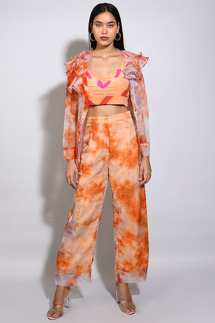 Orange Tie-Dyed Shirt by Itara An Another