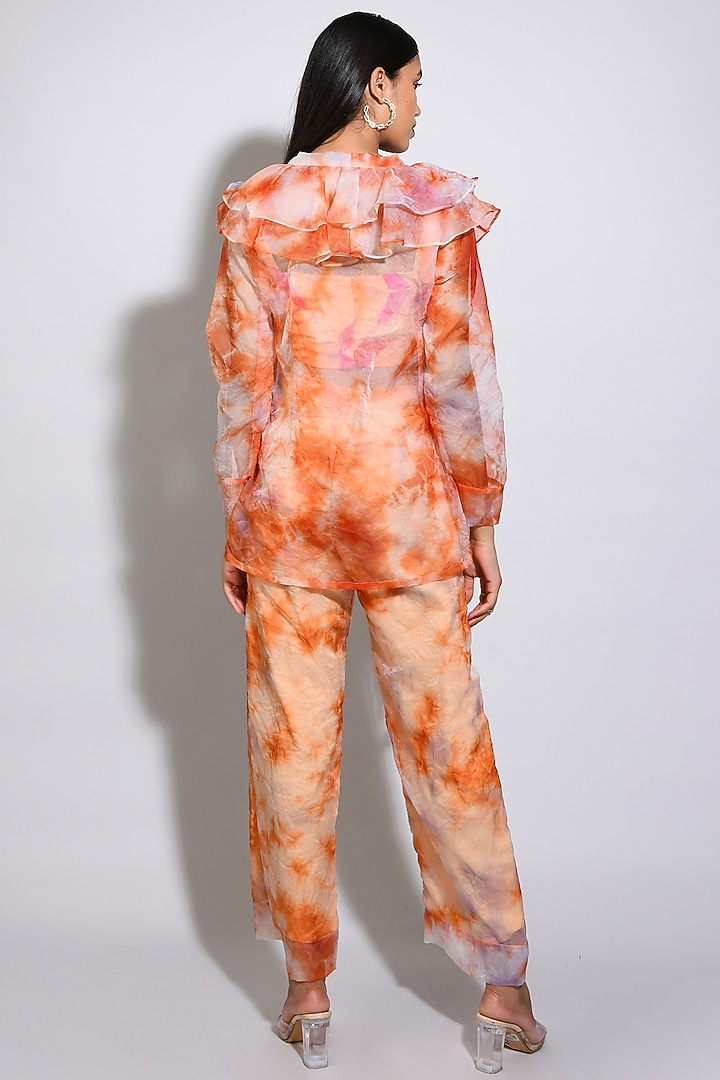 Orange Tie-Dyed Shirt by Itara An Another at Pernia's Pop Up Shop