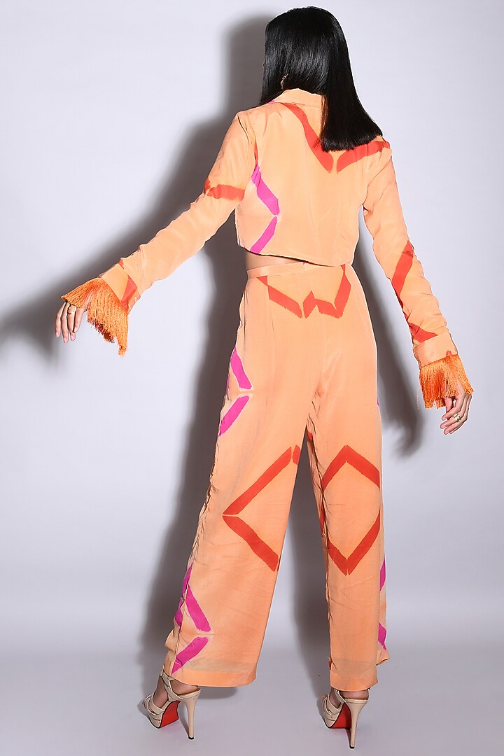 Orange Tie-Dyed Blazer Set by Itara An Another at Pernia's Pop Up Shop