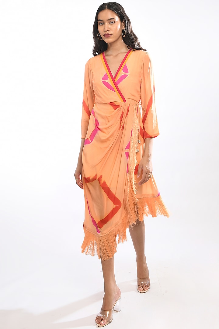 Orange Tie-Dyed Dress by Itara An Another