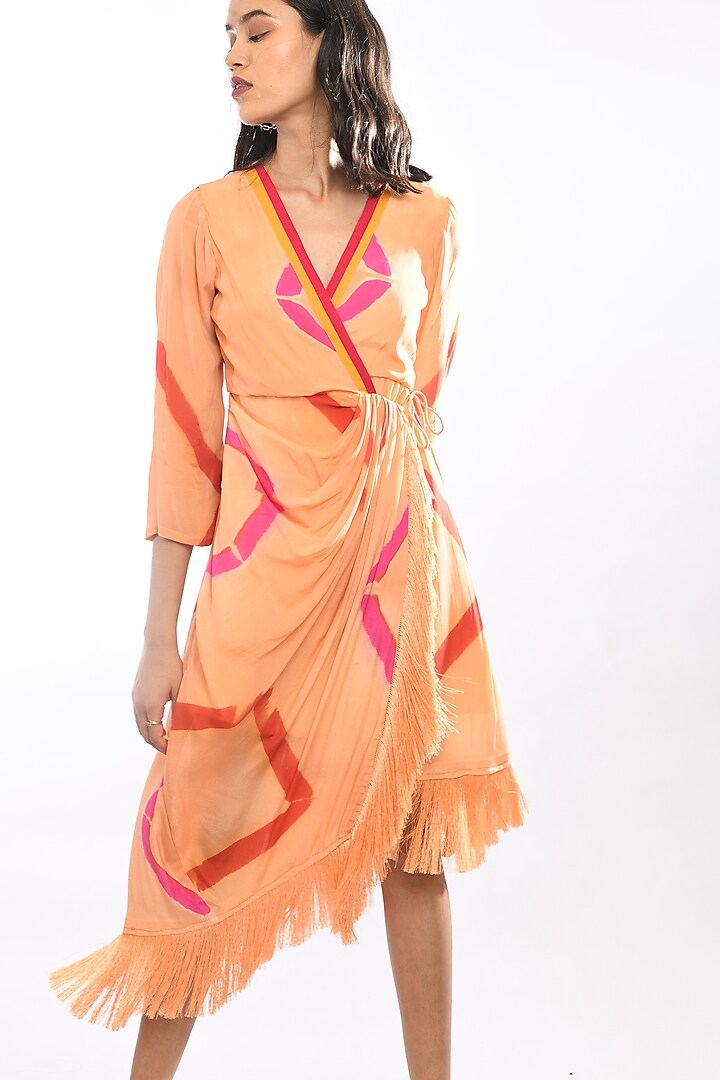 Orange Tie-Dyed Summer Dress by Itara An Another at Pernia's Pop Up Shop