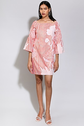 Orange Striped Dress by Itara An Another