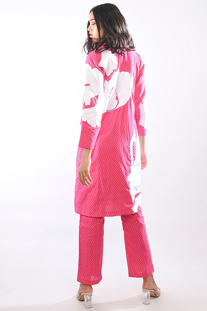 Pink Cotton Pant Set by Itara An Another at Pernia's Pop Up Shop