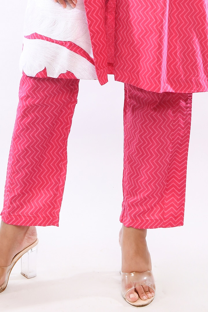 Pink Cotton Pant Set by Itara An Another at Pernia's Pop Up Shop